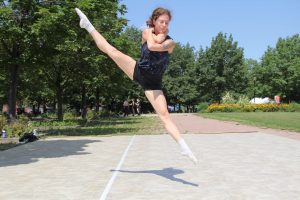 Image from solo work, a split leap