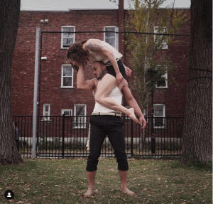 A still from New Humans dance duet